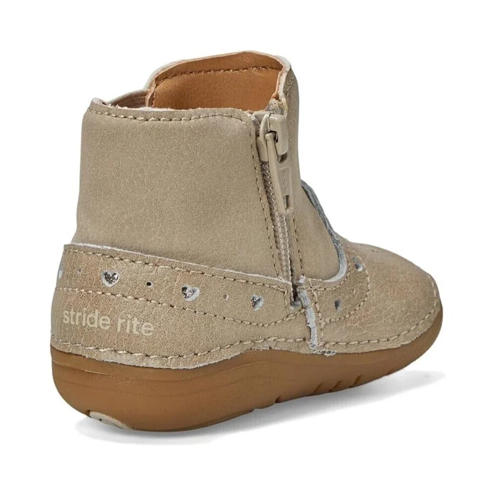 Stride Rite Gigi BG038501 Boots Toddler US 3.5 Brown Leather Memory Foam ZOGG679